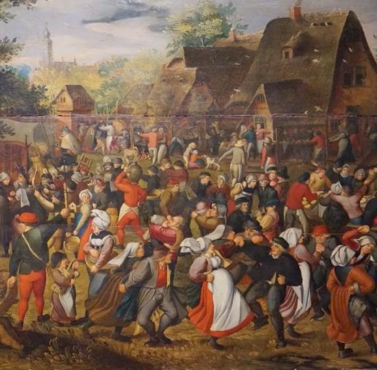 La fête villageoise / À la manière de Brueghel