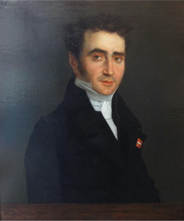 <p><strong><em>Portrait anonyme</em>, Claude Jovet</strong>,1820, huile sur toile, 64,5 x 54 cm</p>
