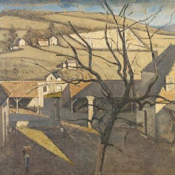 Balthus, Cour de ferme à Chassy, 1960 © Centre Georges Pompidou
