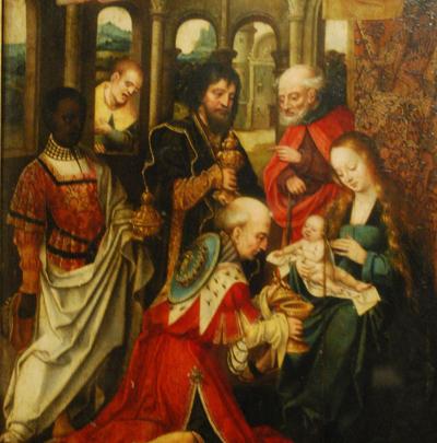 The Adoration of the Magi (MNR 353), Master of Frankfurt, early 16th century.
