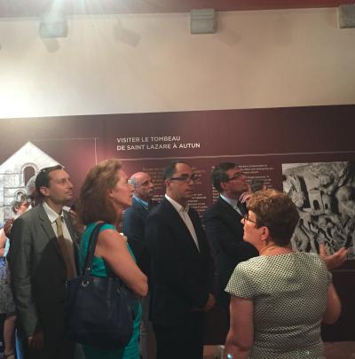 Inauguration of the exhibition "Eve ou la folle temptation", 3rd RDV du Louvre in Autun.
