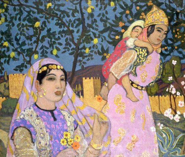 André SUREDA, La promenade devant les remparts de Mansourah, vers 1916, huile sur toile, don Fondation Florence Blumenthal, 1972, © Musée Rolin